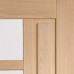 Lucca Double Glazed External Oak Door (M&T) with Obscure Glass